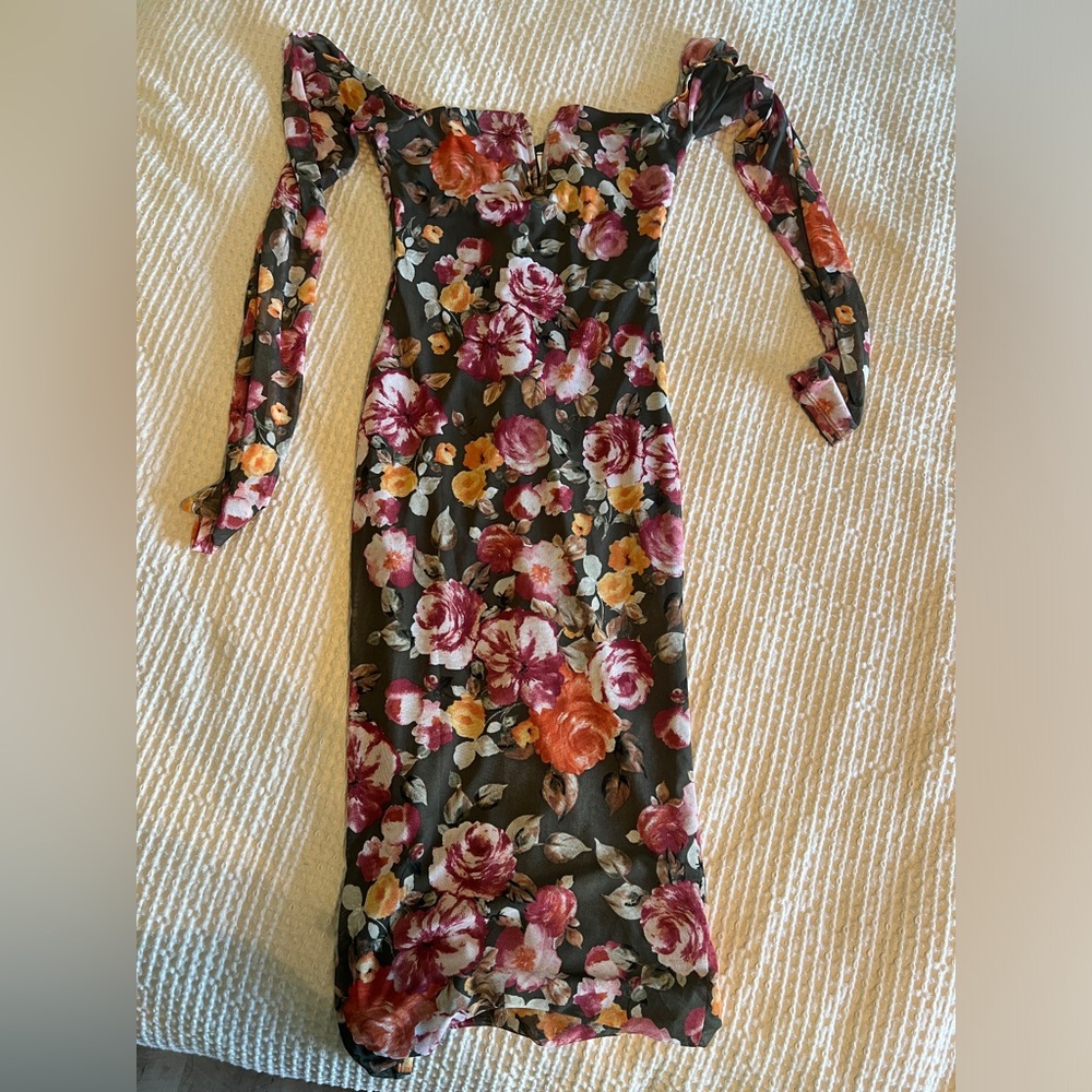 Midi length bodycon dress